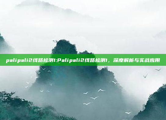 palipali2线路检测1:Palipali2线路检测1，深度解析与实战应用