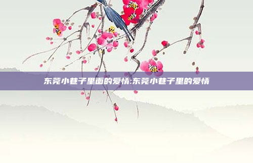 东莞小巷子里面的爱情:东莞小巷子里的爱情