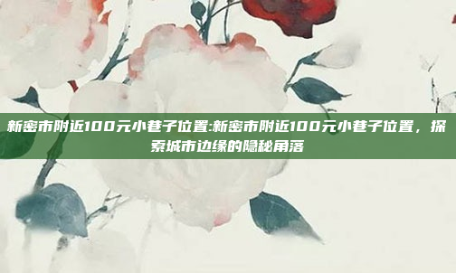 新密市附近100元小巷子位置:新密市附近100元小巷子位置，探索城市边缘的隐秘角落