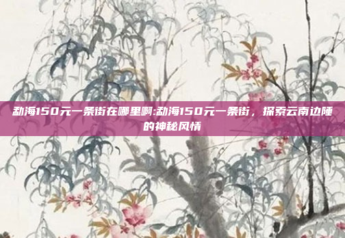 勐海150元一条街在哪里啊:勐海150元一条街，探索云南边陲的神秘风情