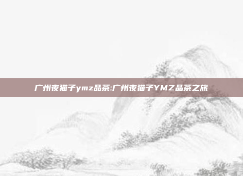 广州夜猫子ymz品茶:广州夜猫子YMZ品茶之旅