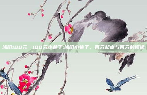 沭阳100元一100元小巷子:沭阳小巷子，百元起点与百元的邂逅