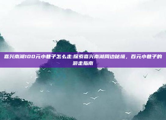 嘉兴南湖100元小巷子怎么走:探索嘉兴南湖周边秘境，百元小巷子的游走指南