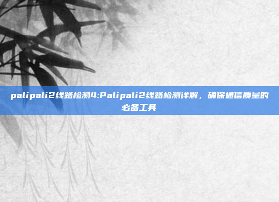 palipali2线路检测4:Palipali2线路检测详解，确保通信质量的必备工具