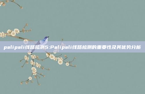 palipali线路检测5:Palipali线路检测的重要性及其优势分析